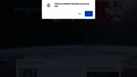 What Cunoastelumea.ro website looked like in 2021 (4 years ago)