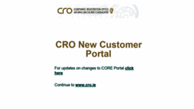 What Cro.ie website looked like in 2021 (2 years ago)