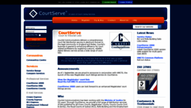 What Courtserve.net website looked like in 2021 (2 years ago)