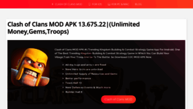 What Clashofclansapk.co website looked like in 2021 (2 years ago)