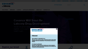 What Covance.com website looked like in 2021 (2 years ago)