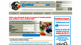 What Certificat-energetique.net website looked like in 2021 (2 years ago)