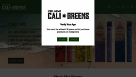 What Caligreens.co.uk website looked like in 2021 (2 years ago)