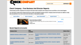 What Checkcompany.co.uk website looked like in 2021 (2 years ago)