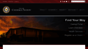 What Cherokee.org website looked like in 2021 (2 years ago)