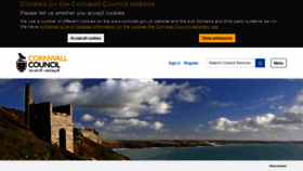 What Cornwall.gov.uk website looked like in 2021 (2 years ago)