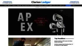What Clarionledger.com website looked like in 2021 (2 years ago)