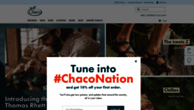 What Chacos.com website looked like in 2021 (2 years ago)