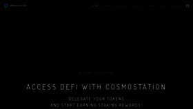 What Cosmostation.io website looked like in 2021 (2 years ago)