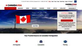 What Canadavisa.com website looked like in 2021 (2 years ago)