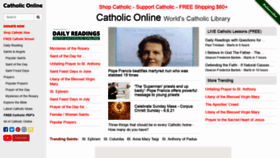 What Catholic.org website looked like in 2021 (2 years ago)