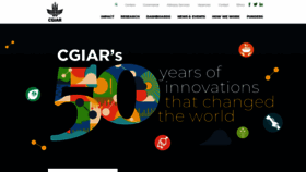 What Cgiar.org website looked like in 2021 (2 years ago)