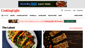 What Cookinglight.com website looked like in 2021 (2 years ago)
