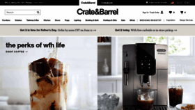 What Crateandbarrel.com website looked like in 2021 (2 years ago)