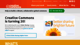What Creativecommons.org website looked like in 2021 (4 years ago)