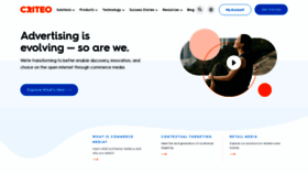 What Criteo.com website looked like in 2021 (2 years ago)