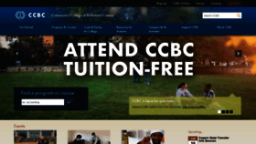 What Ccbcmd.edu website looked like in 2021 (5 years ago)