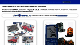 What Chestionare-az.ro website looked like in 2021 (4 years ago)