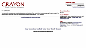 What Crayon.net website looked like in 2021 (2 years ago)