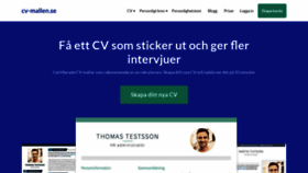What Cv-mallen.se website looked like in 2021 (2 years ago)