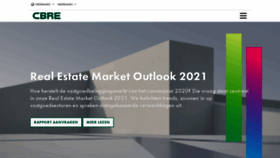What Cbre.nl website looked like in 2021 (2 years ago)