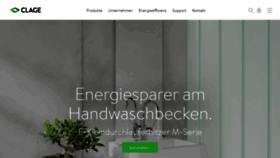 What Clage.de website looked like in 2021 (4 years ago)