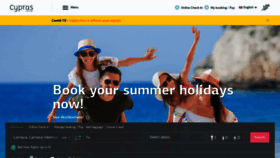 What Cyprusairways.com website looked like in 2021 (2 years ago)