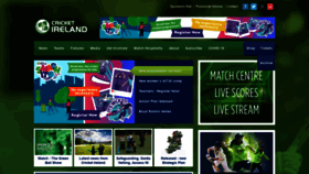 What Cricketireland.ie website looked like in 2021 (2 years ago)