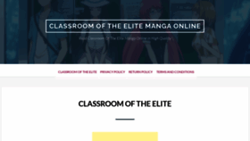 What Classroomoftheelite-manga.com website looked like in 2021 (2 years ago)