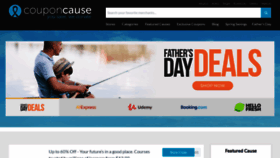 What Couponcause.com website looked like in 2021 (2 years ago)
