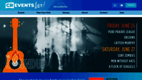 What Creventslive.com website looked like in 2021 (2 years ago)