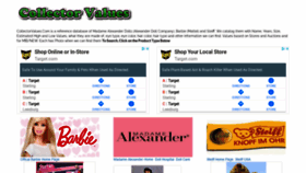 What Collectorvalues.com website looked like in 2021 (2 years ago)