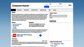 What Crosswordheaven.net website looked like in 2021 (2 years ago)