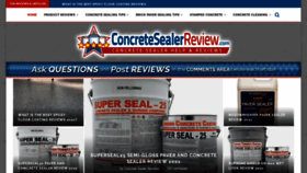 What Concretesealerreview.com website looked like in 2021 (2 years ago)