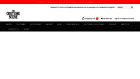 What Costumescene.com website looked like in 2021 (2 years ago)