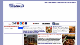 What Cooksrecipes.com website looked like in 2021 (2 years ago)
