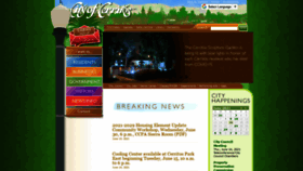 What Cerritos.us website looked like in 2021 (2 years ago)