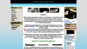 What Classic-audio.com website looked like in 2021 (4 years ago)