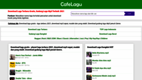 What Cafelagu.me website looked like in 2021 (2 years ago)