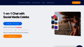 What Celeb.tv website looked like in 2021 (2 years ago)