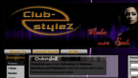 What Clubstylez.com website looked like in 2011 (13 years ago)