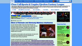 What Closecallsports.com website looked like in 2021 (2 years ago)