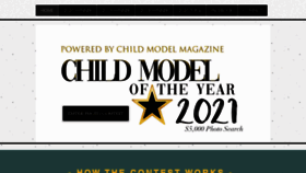 What Childmodeloftheyear.com website looked like in 2021 (2 years ago)