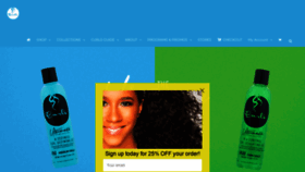 What Curls.biz website looked like in 2021 (2 years ago)