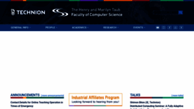 What Cs.technion.ac.il website looked like in 2021 (4 years ago)