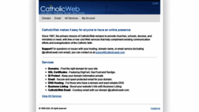 What Catholicweb.com website looked like in 2021 (2 years ago)