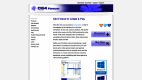 What C64forever.com website looked like in 2021 (2 years ago)