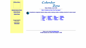 What Calendarzone.com website looked like in 2021 (2 years ago)