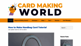 What Card-making-world.com website looked like in 2021 (2 years ago)