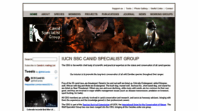 What Canids.org website looked like in 2021 (2 years ago)